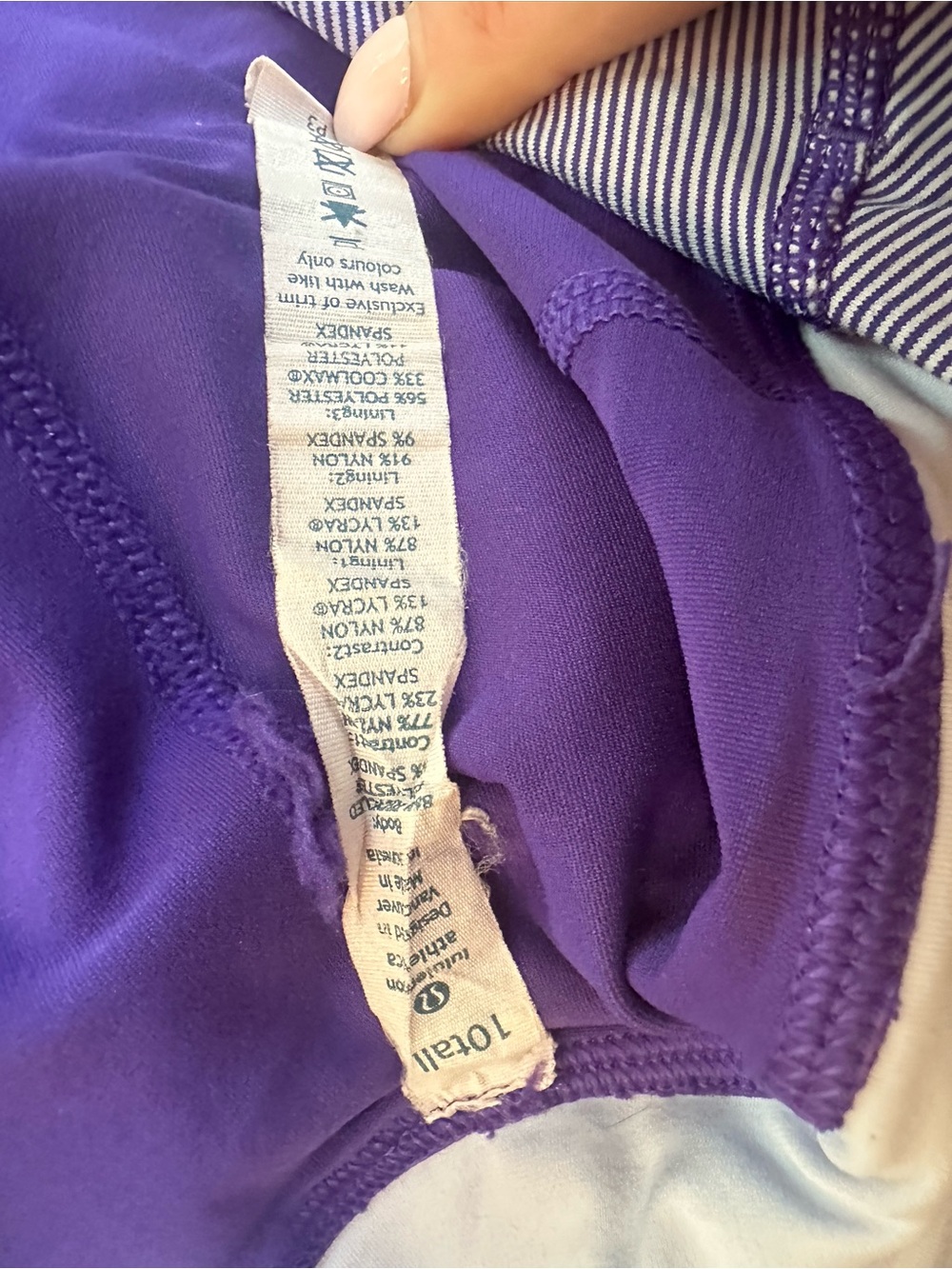 Lululemon Run Pace Setter Skirt in Bruised Berry / Wee Stripe size 10 - Picture 11 of 13